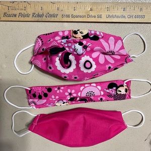 Minnie Mouse Child Face Mask Handcrafted